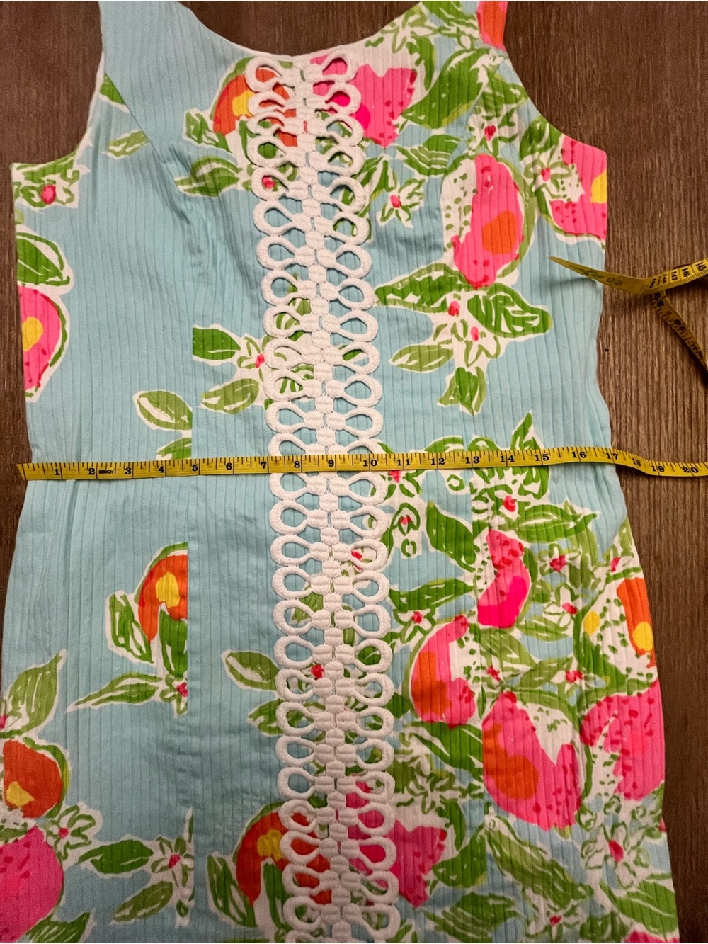 Lilly Pulitzer Women's Cathy Shift Dress Pool Blue, Pink Lemonade Size 8 - Picture 6 of 13